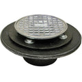 Shower Drain - JONES STEPHENS CORP - 2 in. Threaded Cast Iron Stainless Steel Shower Drain