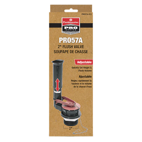 Fill Valve / Flush Valve - Fluidmaster PRO57A Pro Series 2 in. Adjustable Flush Valve with Flapper