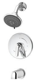 Tub Spout - SYMMONS INDUSTRIES INC - Two Handle Multi Function Bathtub & Shower Faucet in Polished Chrome (Trim Only)