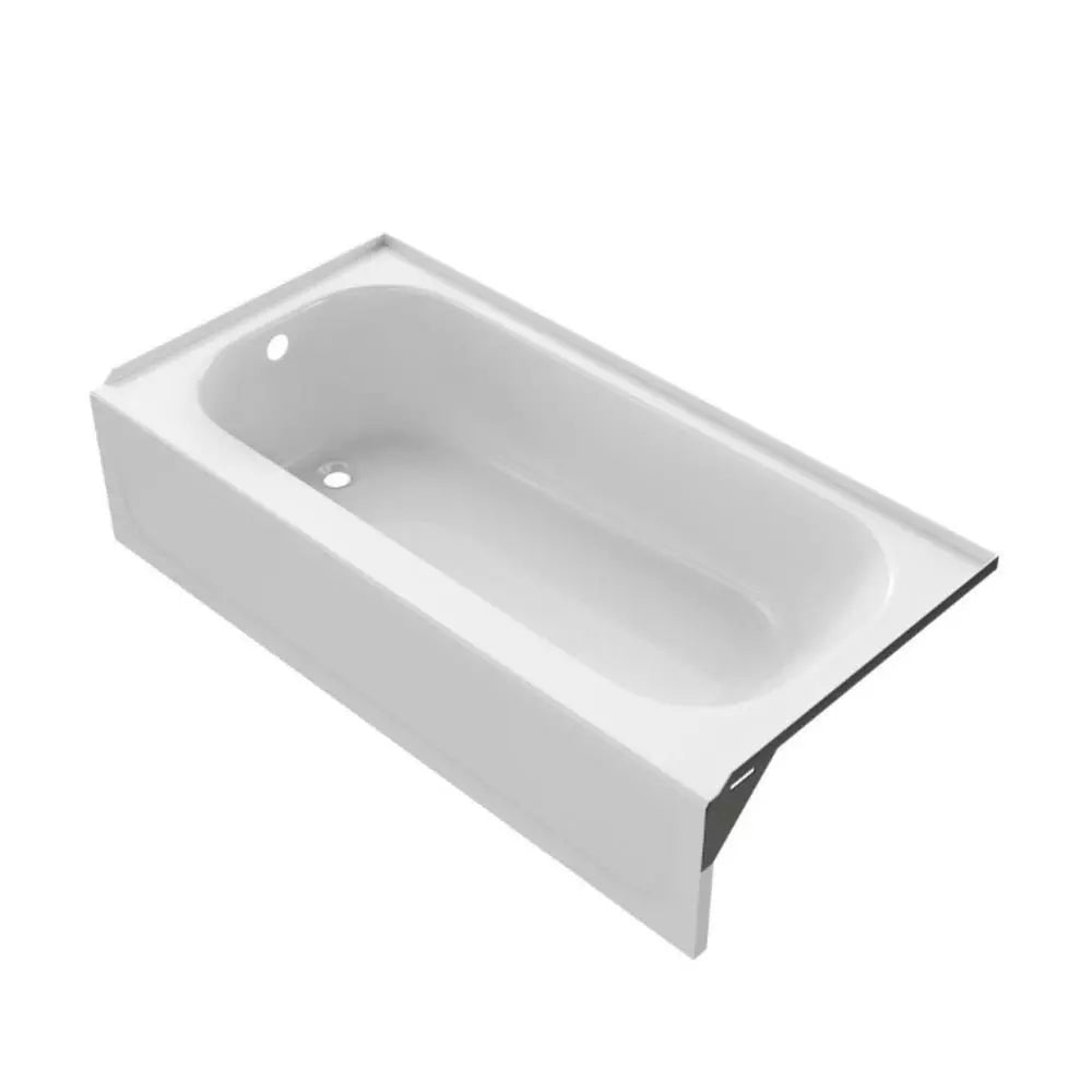 PROFLO Folsom 60 in. x 30 in. Soaker Alcove Bathtub with Left Drain in White