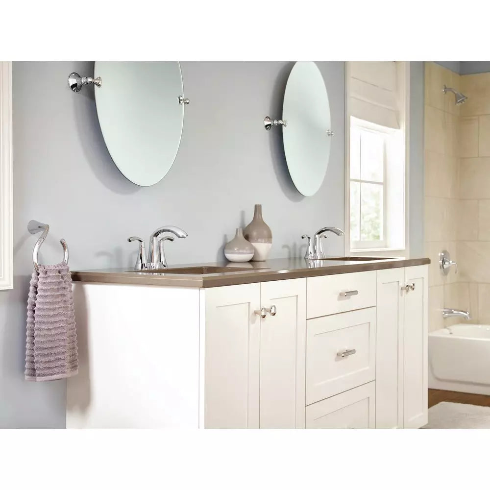 Moen Glyde Two Handle Centerset Bathroom Sink Faucet in Chrome
