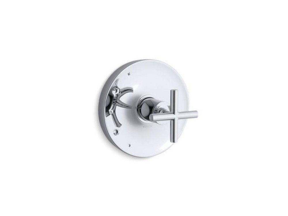 Tub Spout - KOHLER CO - Single Handle Pressure Balancing Valve Trim in Polished Chrome