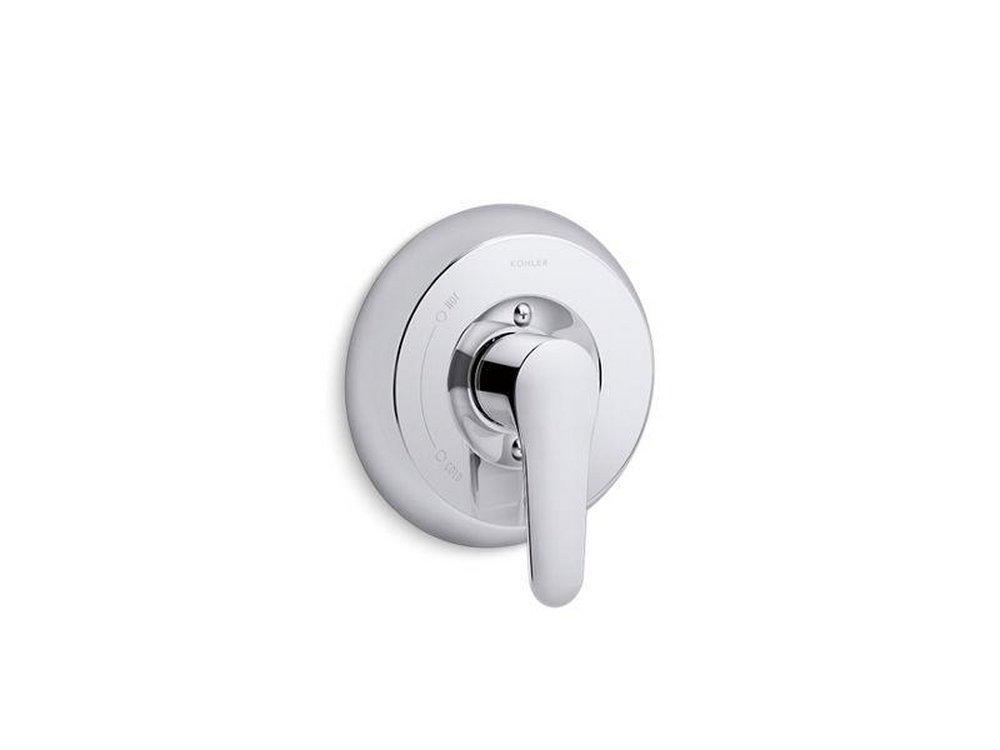 Tub Spout - KOHLER CO - Single Handle Pressure Balancing Valve Trim in Polished Chrome