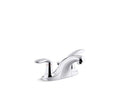 Bathroom Faucet - KOHLER CO - Two Handle Centerset Bathroom Sink Faucet in Polished Chrome