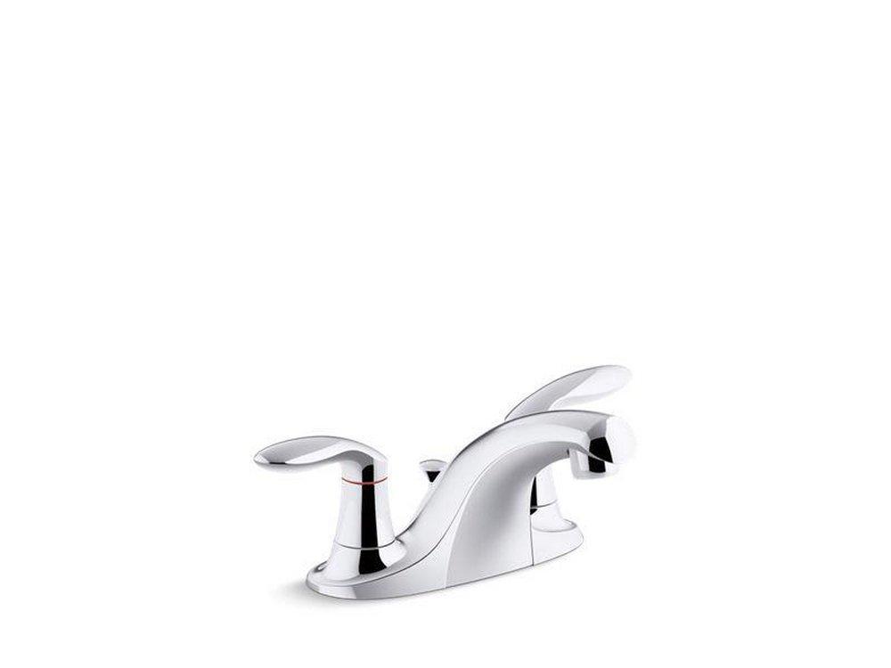 Bathroom Faucet - KOHLER CO - Two Handle Centerset Bathroom Sink Faucet in Polished Chrome