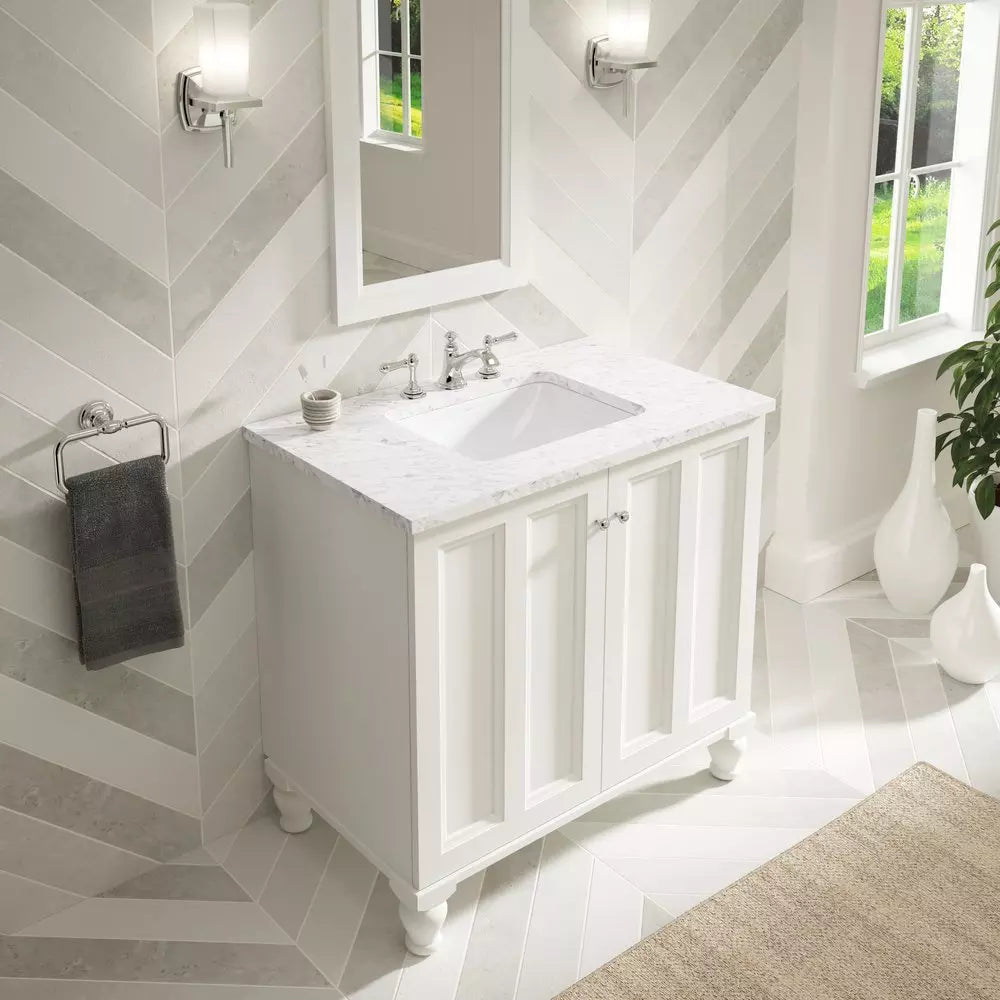 KOHLER Caxton 20-5/16 in. Undermount Rectangular Vitreous China Bathroom Sink in White