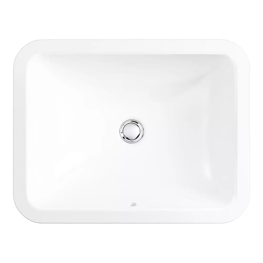 KOHLER Caxton 20-5/16 in. Undermount Rectangular Vitreous China Bathroom Sink in White