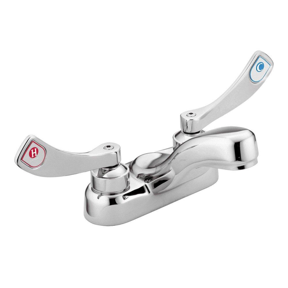 Bathroom Faucet - MOEN INC - Two Handle Centerset Bathroom Sink Faucet in Chrome