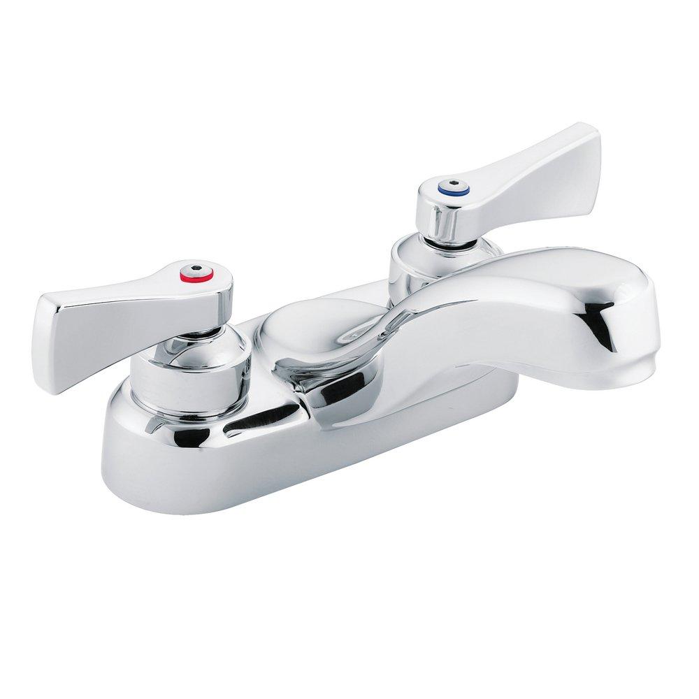 Bathroom Faucet - MOEN INC - Two Handle Centerset Bathroom Sink Faucet in Chrome