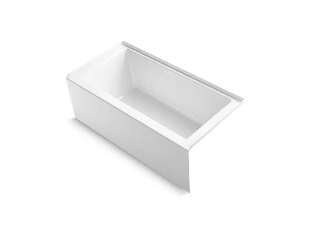 KOHLER Underscore 60 in. x 30 in. Soaker Alcove Bathtub with Right Drain in White