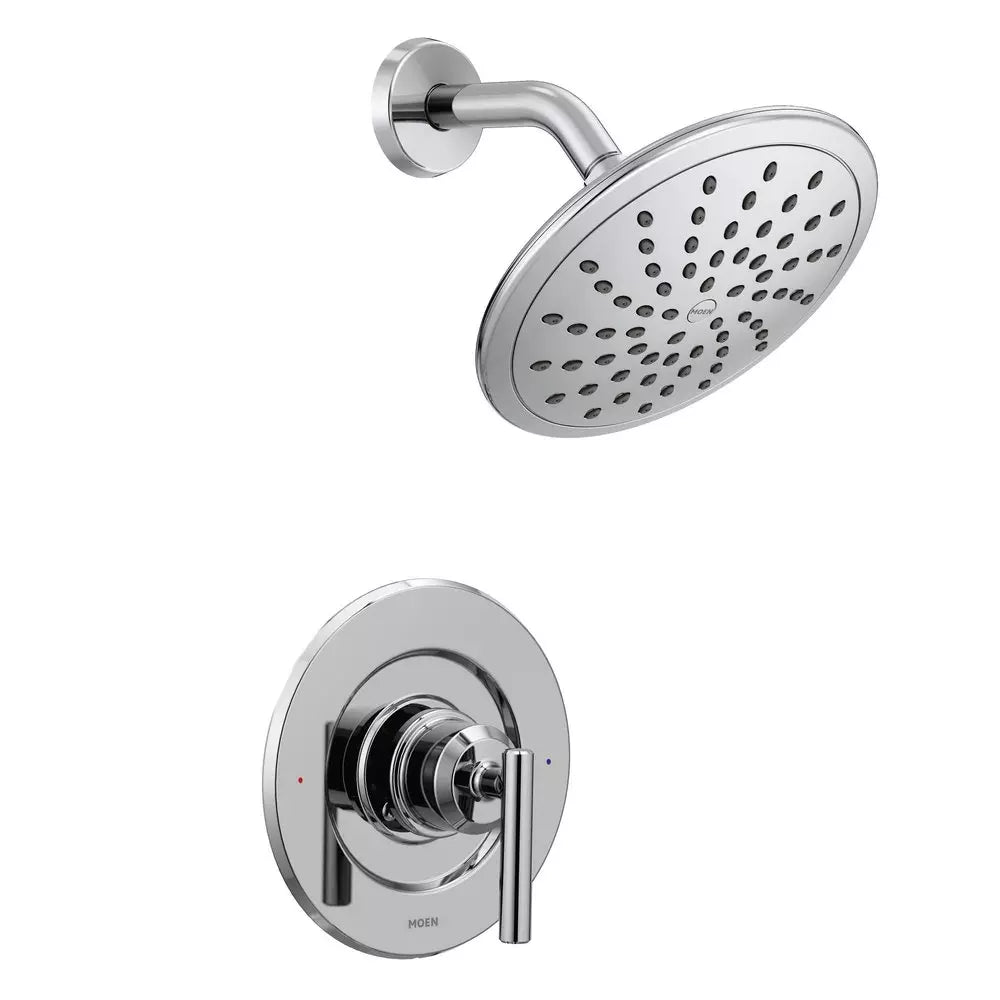 Moen Gibson One Handle Single Function Shower Faucet in Polished Chrome (Trim Only)