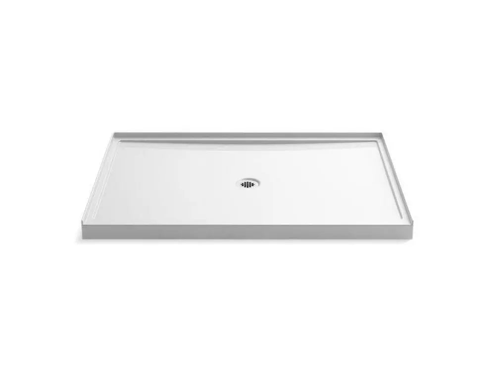 KOHLER Rely 60 in. x 42 in. Shower Base with Center Drain in White