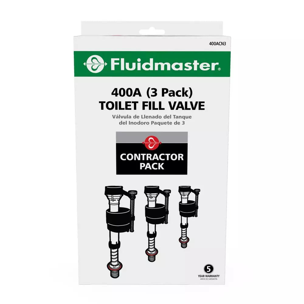 Fluidmaster Universal Adjustable Fill Valve Assembly (Pack of 3)