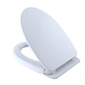TOTO SoftClose Elongated Closed Front with Cover Toilet Seat in Cotton