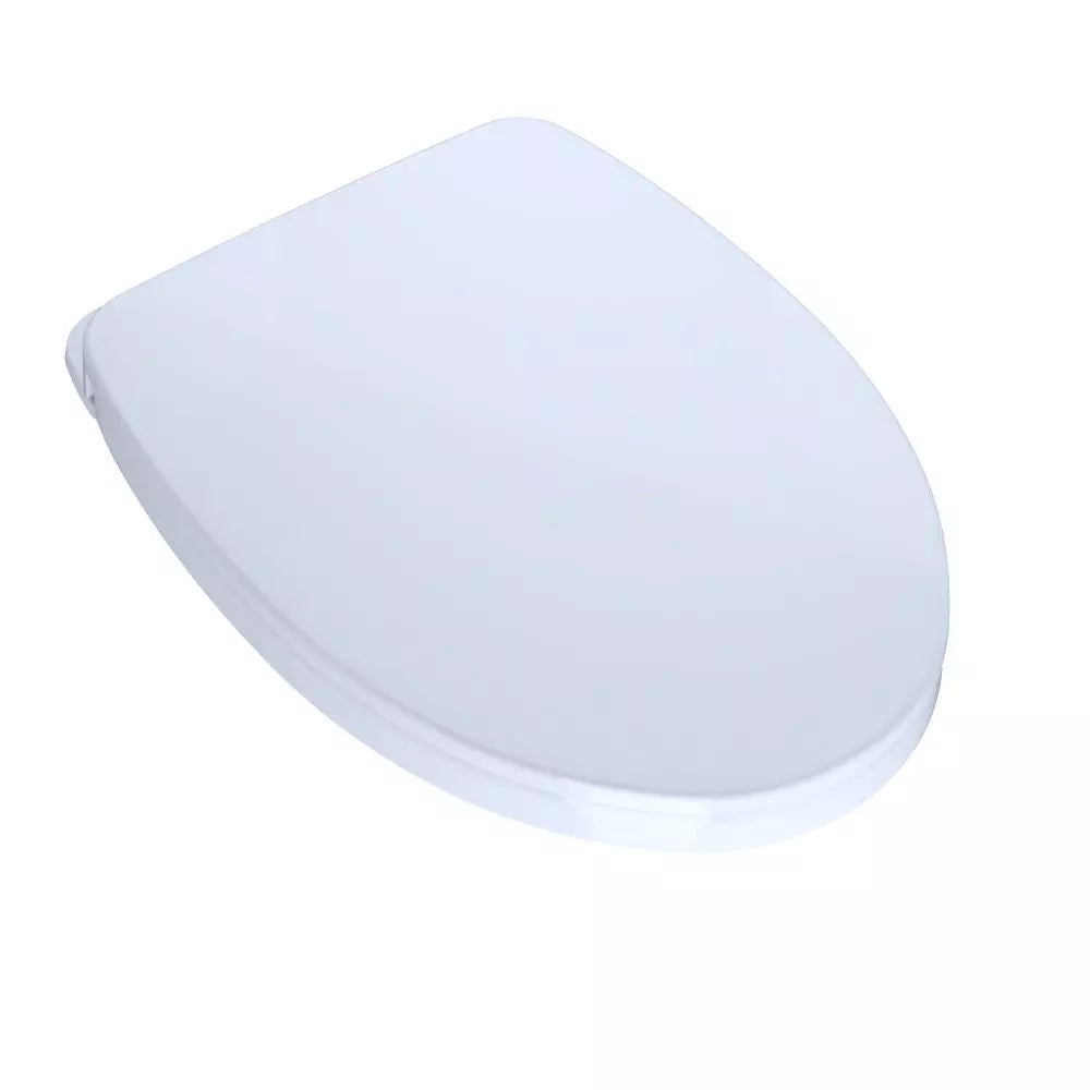 TOTO SoftClose Elongated Closed Front with Cover Toilet Seat in Cotton