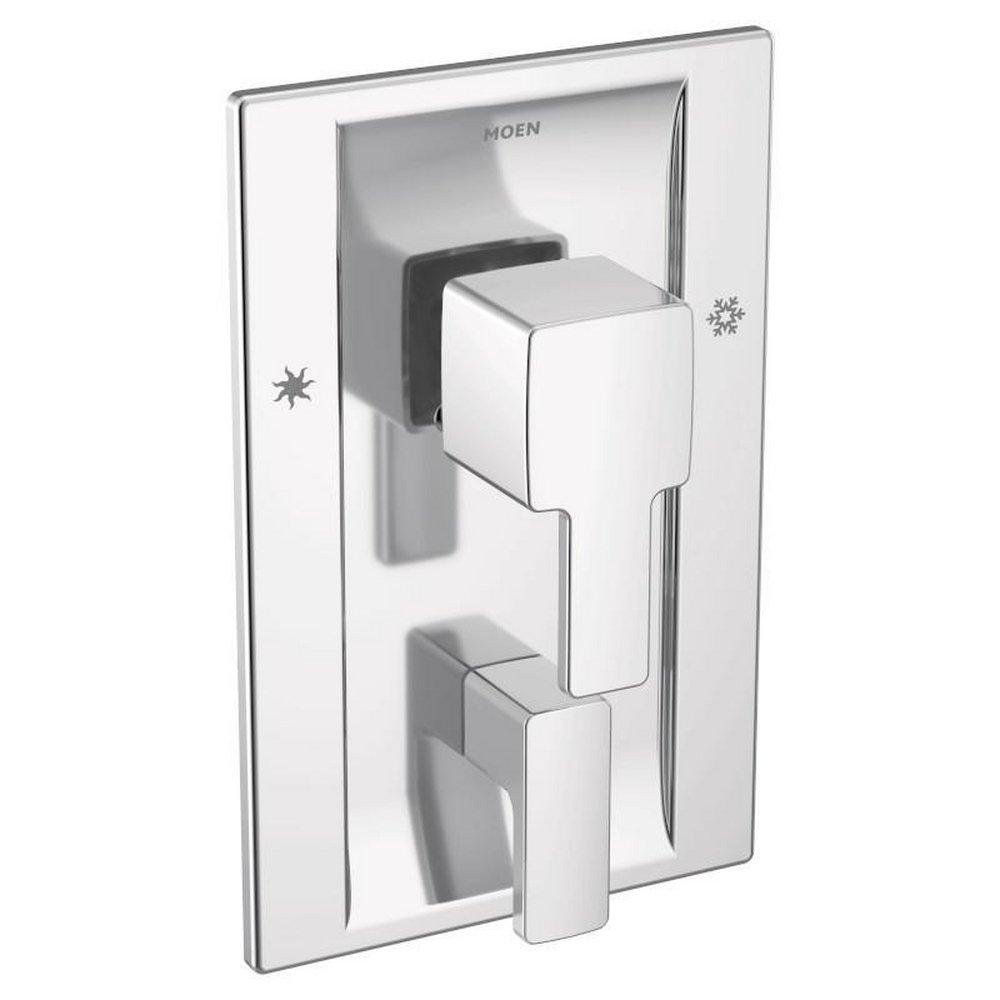 Tub Spout - MOEN INC - Two Handle Pressure Balancing Valve Trim in Chrome