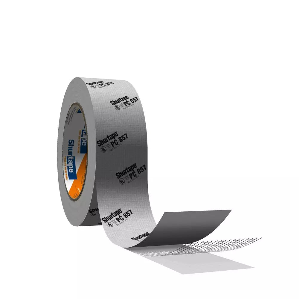 Sealant Pack (PTFE Tape) - SHURTAPE TECHNOLOGIES LLC - 2 in. x 60 yd. Silver UL 181B-FX Printed Cloth Duct Tape