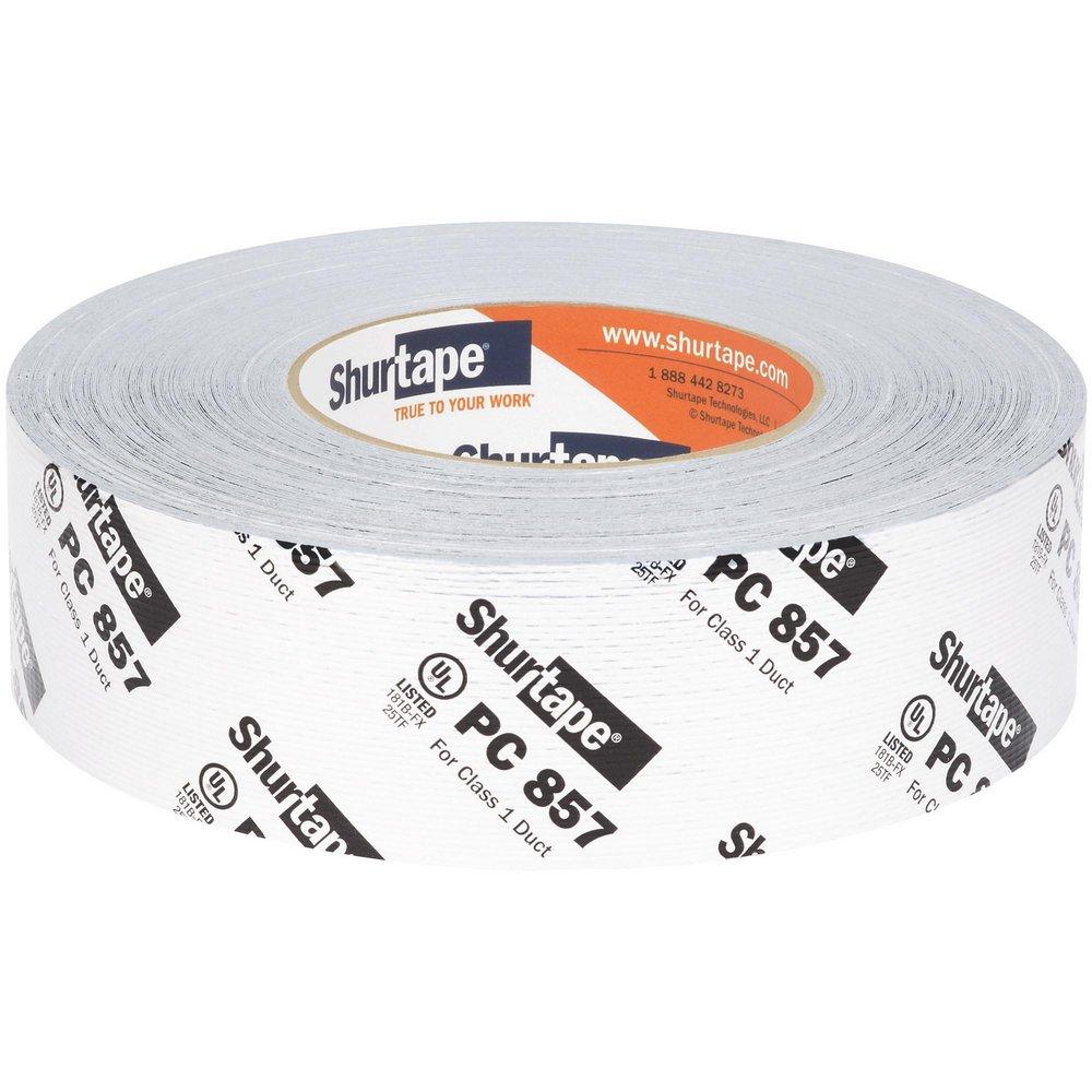 Sealant Pack (PTFE Tape) - SHURTAPE TECHNOLOGIES LLC - 2 in. x 60 yd. Silver UL 181B-FX Printed Cloth Duct Tape