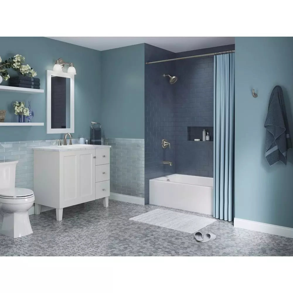 KOHLER Entity 60 in. x 30 in. Soaker Alcove Bathtub with Left Drain in White