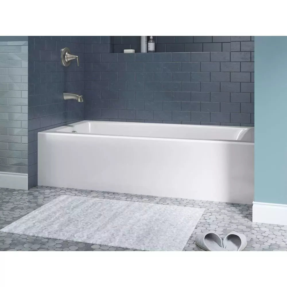 KOHLER Entity 60 in. x 30 in. Soaker Alcove Bathtub with Left Drain in White