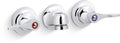 Bathroom Faucet - KOHLER CO - Two Handle Wall Mount Bathroom Sink Faucet in Polished Chrome