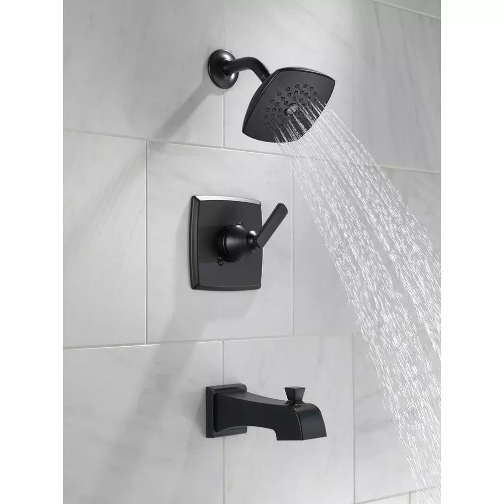 Delta Faucet Ashlyn One Handle Single Function Bathtub & Shower Faucet in Matte Black (Trim Only)