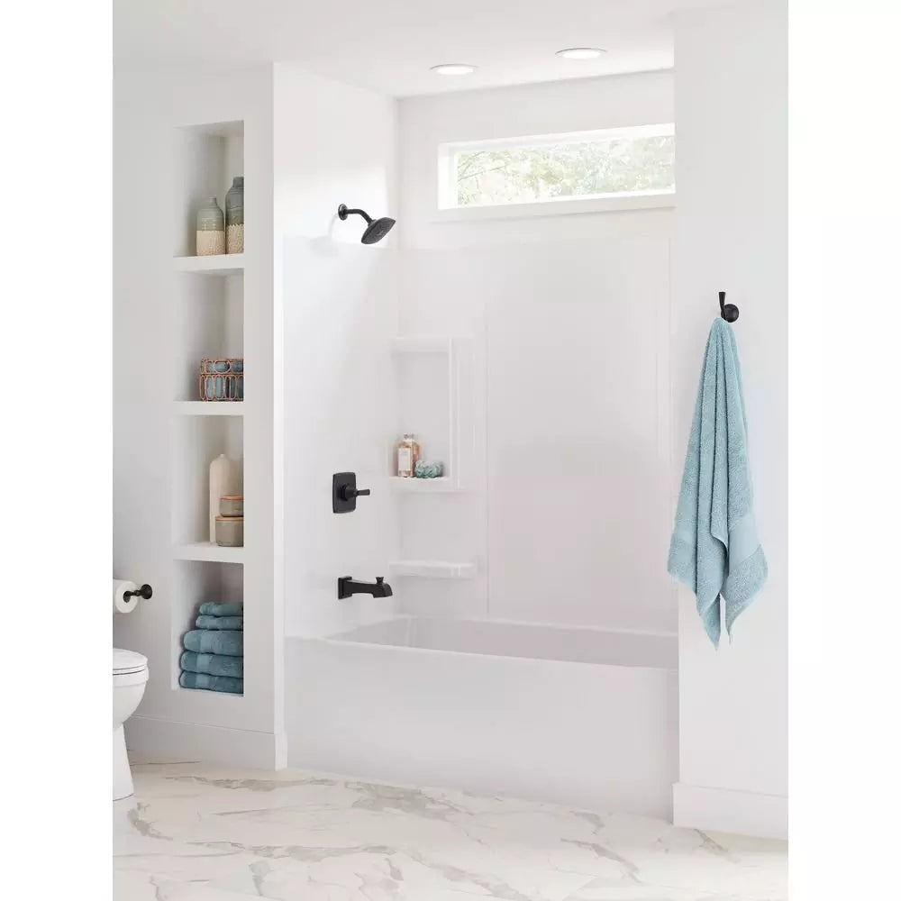 Delta Faucet Ashlyn One Handle Single Function Bathtub & Shower Faucet in Matte Black (Trim Only)