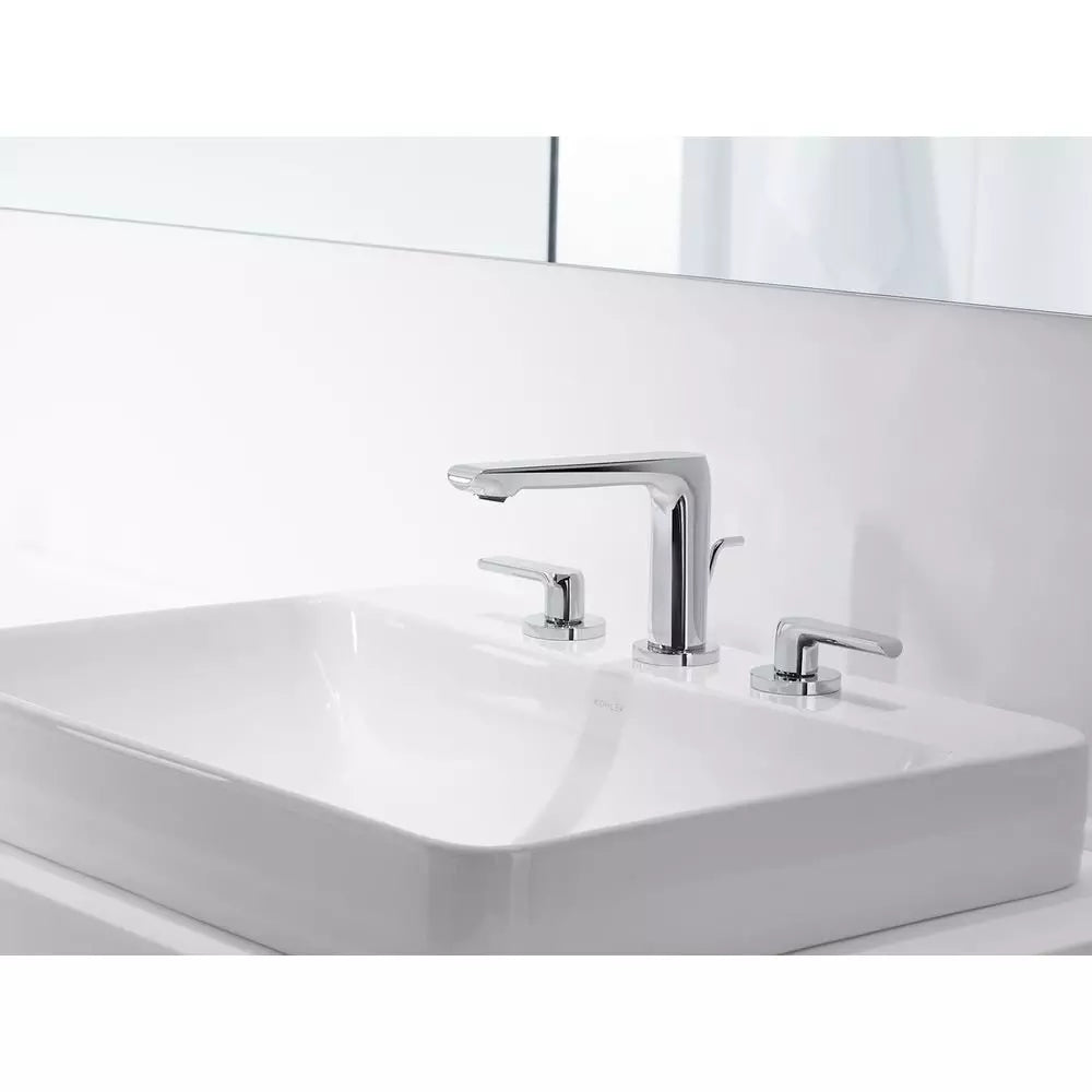 Bathroom Faucet - KOHLER CO - Two Handle Widespread Bathroom Sink Faucet in Polished Chrome