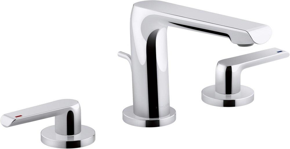 Bathroom Faucet - KOHLER CO - Two Handle Widespread Bathroom Sink Faucet in Polished Chrome