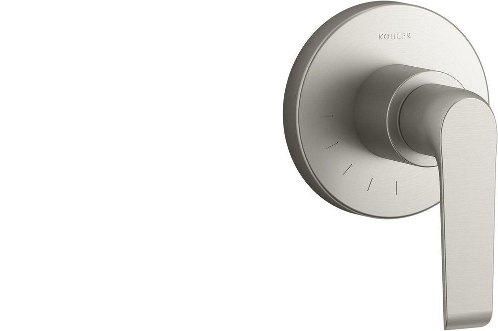Faucet Handle - KOHLER CO - 3-3/8 in. Zinc Handle in Vibrant Brushed Nickel
