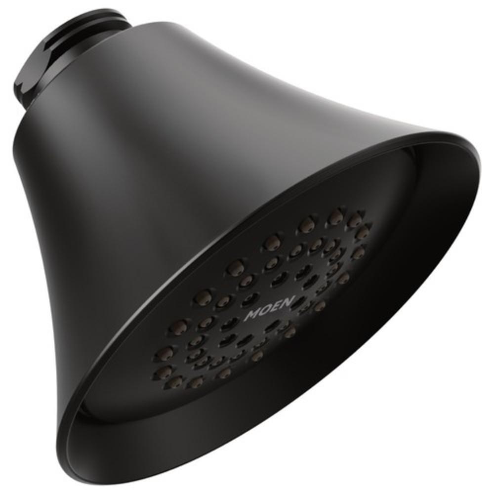 Shower Head - MOEN INC - Single Full Spray Showerhead in Matte Black