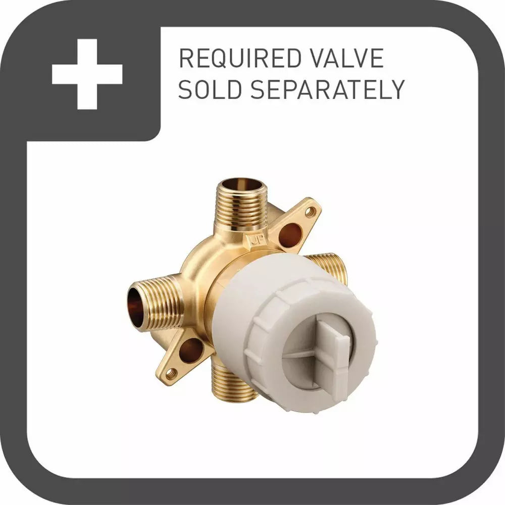 Tub Spout - MOEN INC - Single Handle Pressure Balancing Valve Trim in Chrome