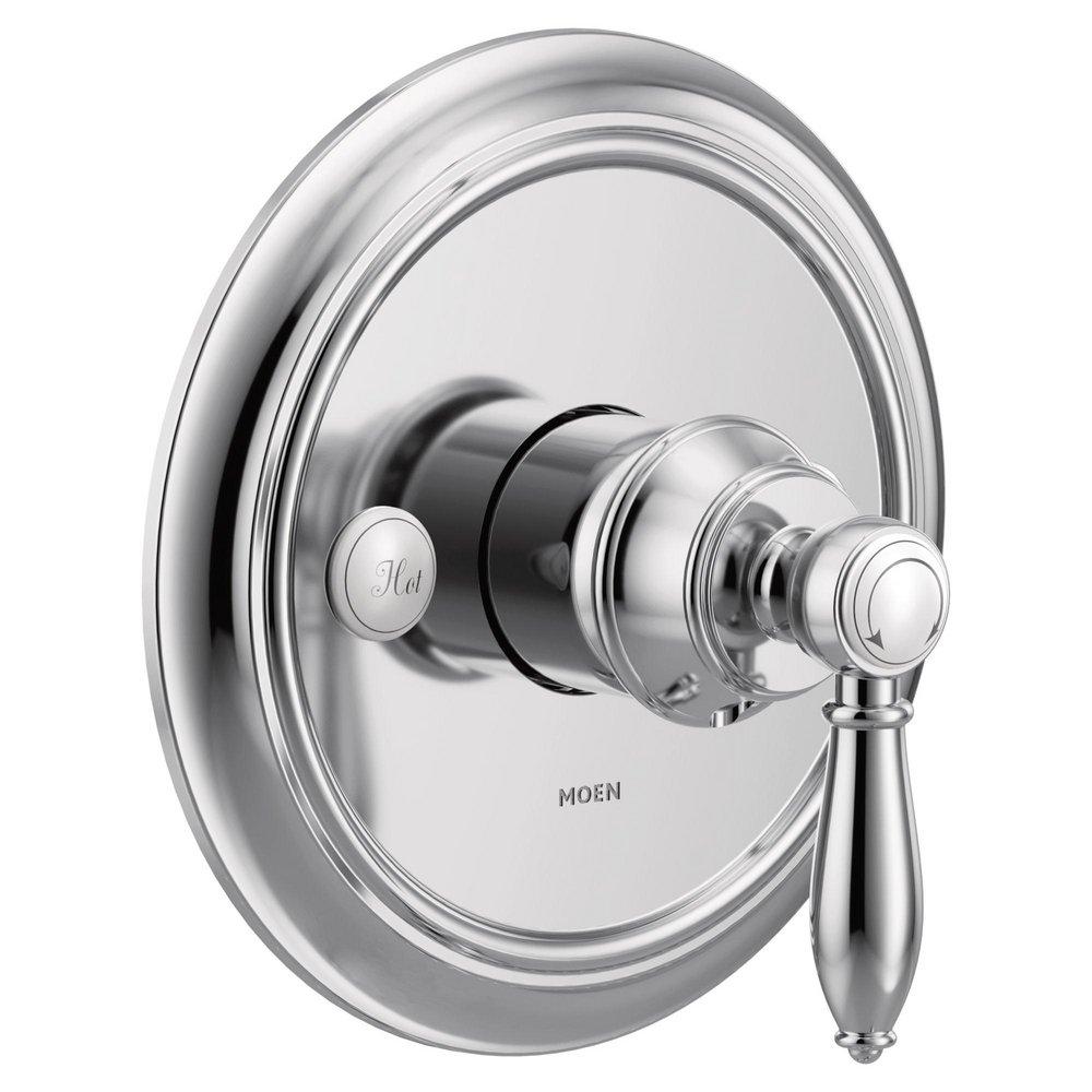 Tub Spout - MOEN INC - Single Handle Pressure Balancing Valve Trim in Chrome