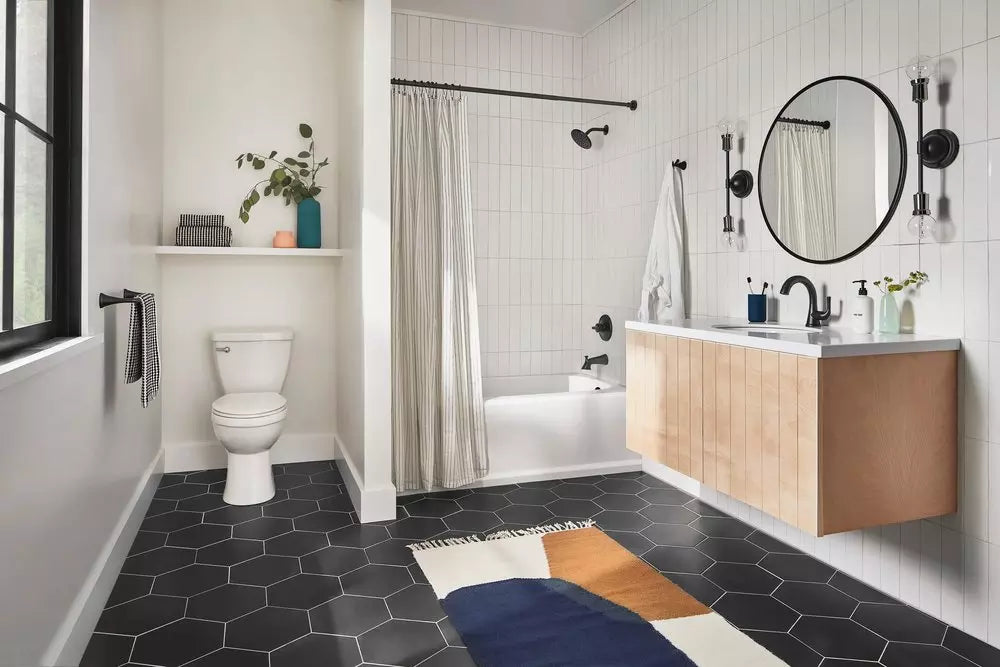 Delta Faucet Kayra One Handle Single Function Bathtub & Shower Faucet in Matte Black (Trim Only)