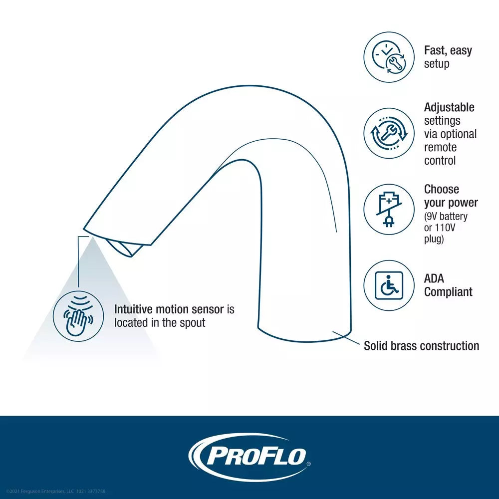 Bathroom Faucet - PROFLO - Sensor Bathroom Sink Faucet in Chrome