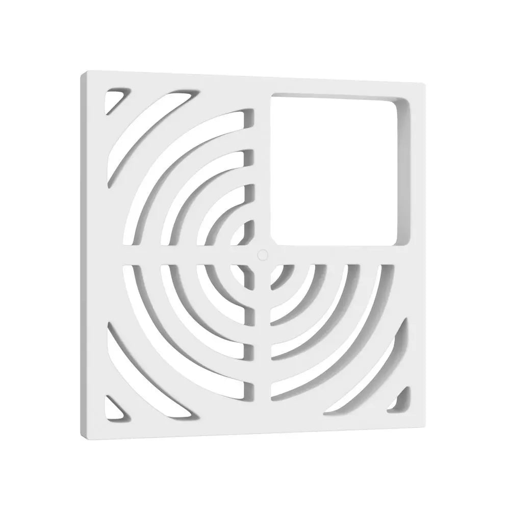 Drain Component - PROFLO - 9 x 9 in. Three Quarter Floor Sink Grate in White