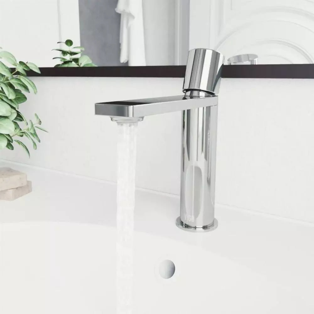 Bathroom Faucet - VIGO INDUSTRIES LLC - Single Handle Monoblock Bathroom Sink Faucet in Chrome