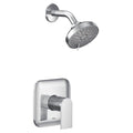Shower Arm + Flange - MOEN INC - Single Handle Multi Function Shower Faucet in Chrome (Trim Only)