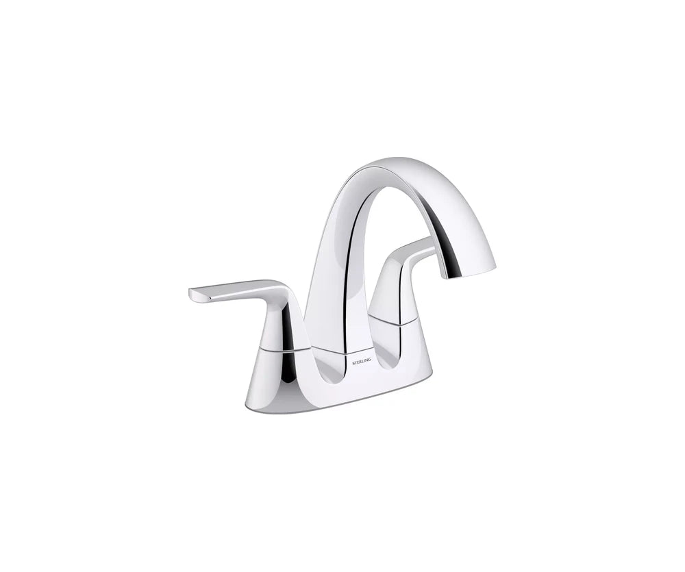 Sterling Medley Two Handle Centerset Bathroom Sink Faucet in Polished Chrome