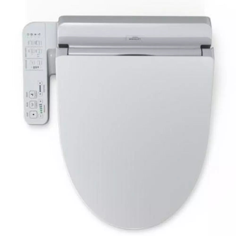 TOTO Washlet Elongated Closed Front with Cover Bidet Seat in Cotton