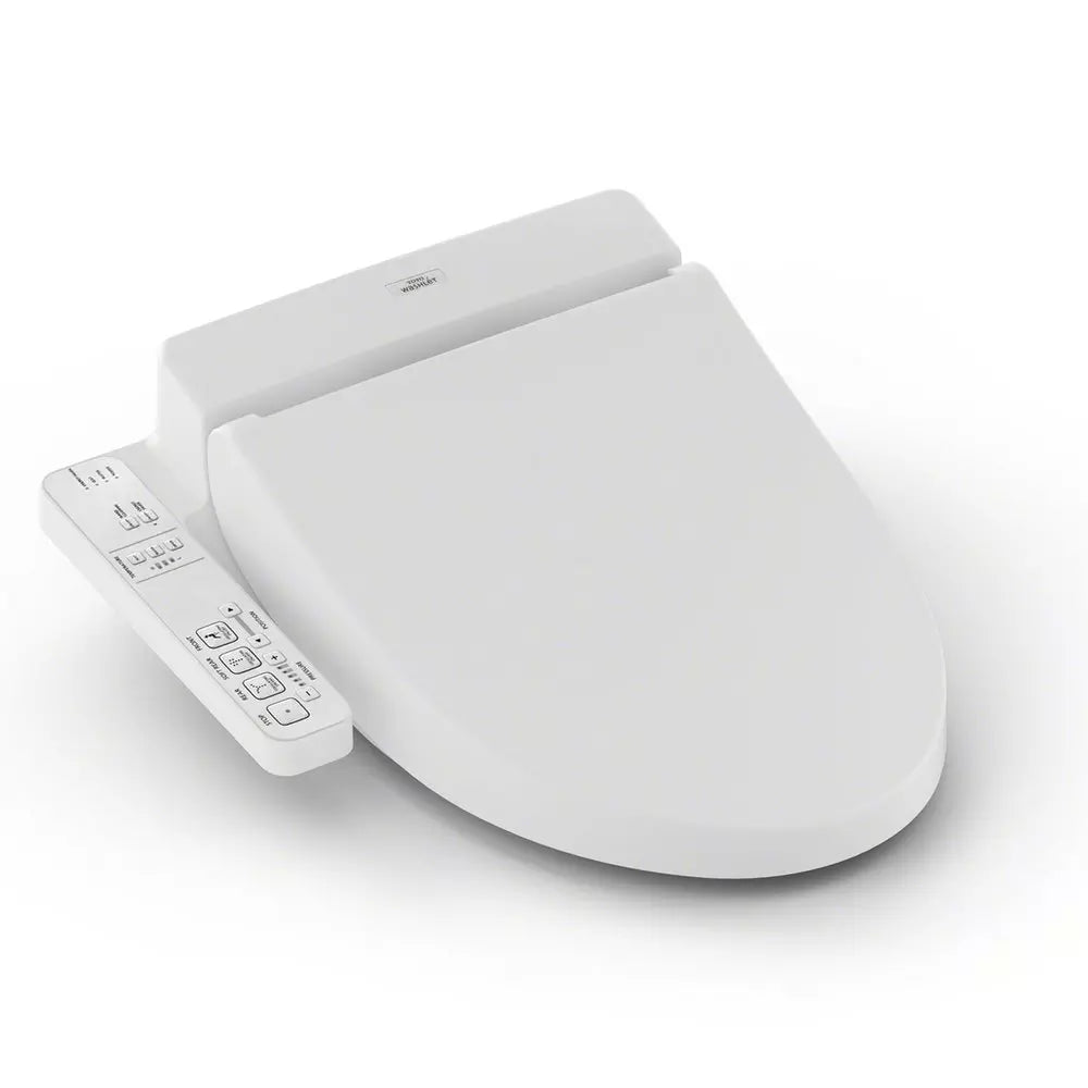 TOTO Washlet Elongated Closed Front with Cover Bidet Seat in Cotton