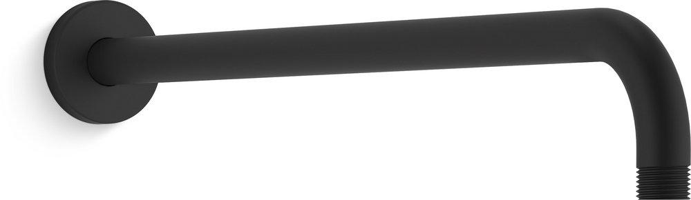 Faucet Repair Part - KOHLER CO - 19 in. Rainhead Arm and Flange in Matte Black