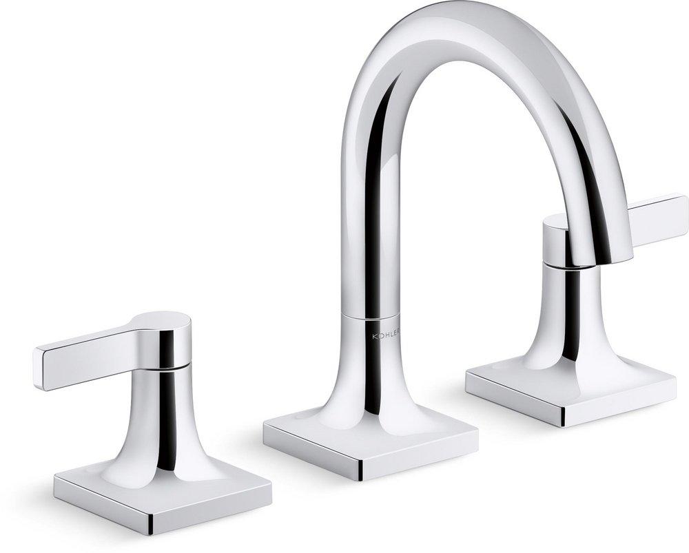 Bathroom Faucet - KOHLER CO - Two Handle Widespread Bathroom Sink Faucet in Polished Chrome