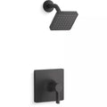 KOHLER Venza One Handle Single Function Shower Faucet in Matte Black (Trim Only)