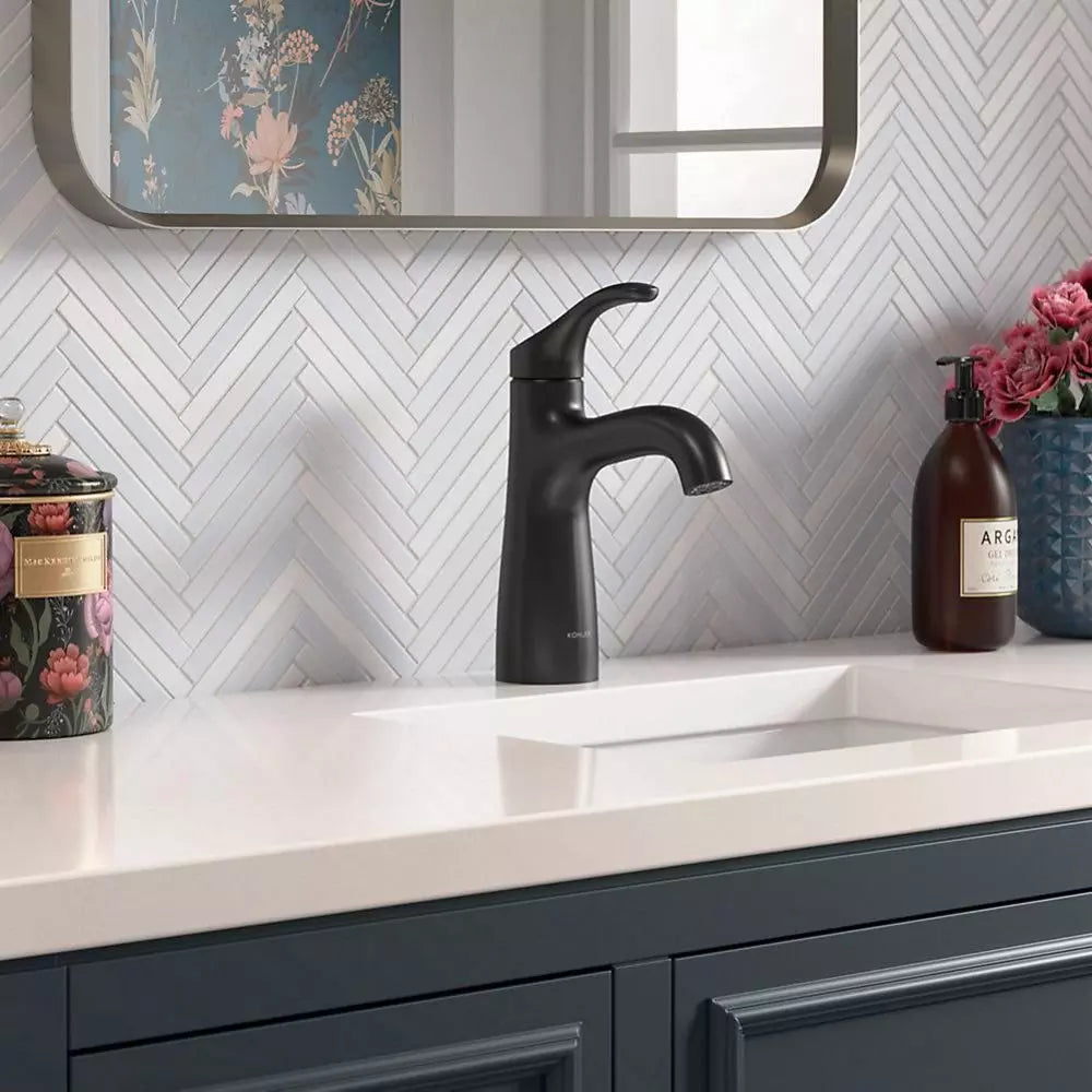 Bathroom Faucet - KOHLER CO - Single Handle Monoblock Bathroom Sink Faucet in Polished Chrome