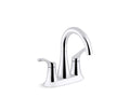 Bathroom Faucet - KOHLER CO - Two Handle Centerset Bathroom Sink Faucet in Polished Chrome