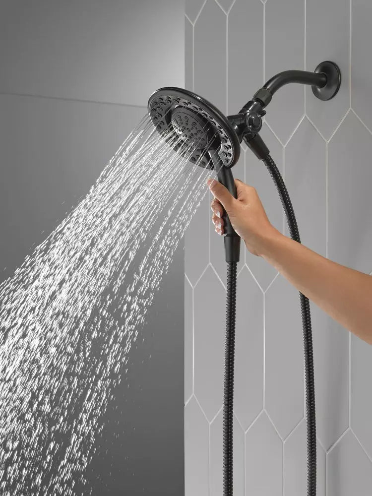 Shower Head - Delta Faucet In2ition® Multi Function Showerhead in Matte Black