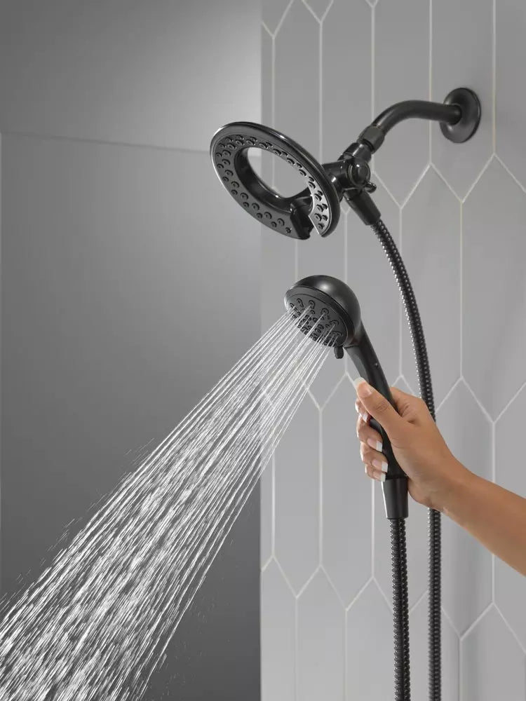 Shower Head - Delta Faucet In2ition® Multi Function Showerhead in Matte Black