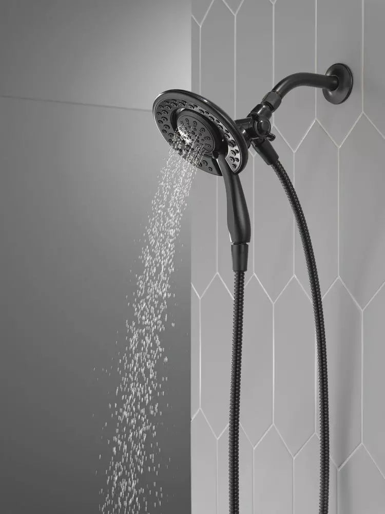 Shower Head - Delta Faucet In2ition® Multi Function Showerhead in Matte Black
