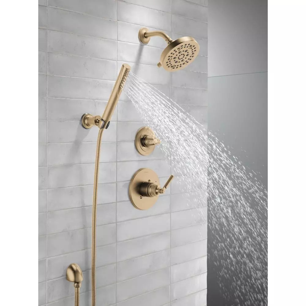 Delta Faucet Saylor Single Handle Multi Function Shower Faucet in Brilliance Champagne Bronze (Trim Only)